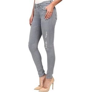 AG Adriano Goldschmied Grey Wash Super Skinny Ankle Stretch Jeggings Size 27